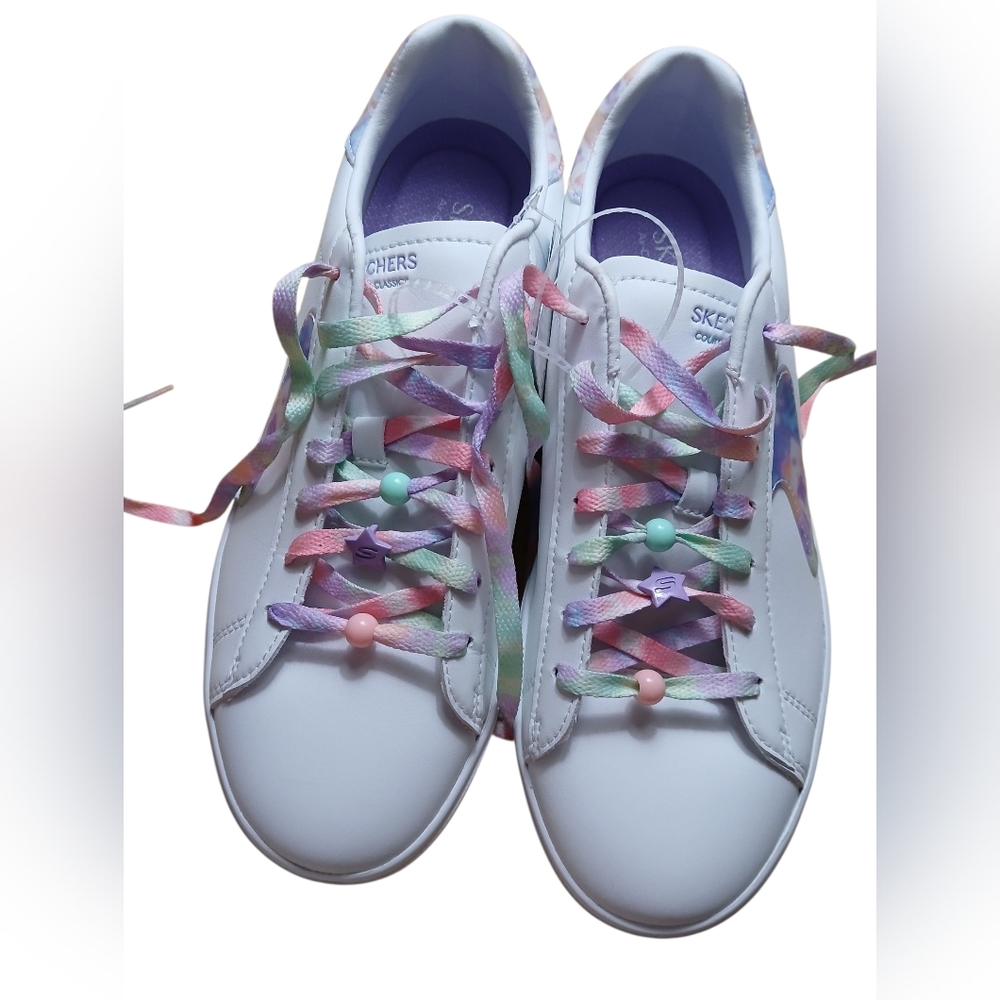 NWT kechers Court & Classics EDEN LX-WAVY TIME Comfort White Shoes Multicolor